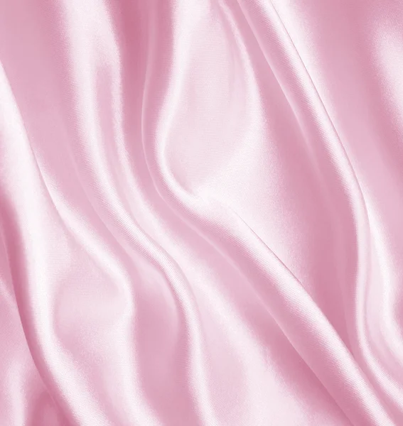 Hladké elegantní růžové hedvábí — Stock fotografie