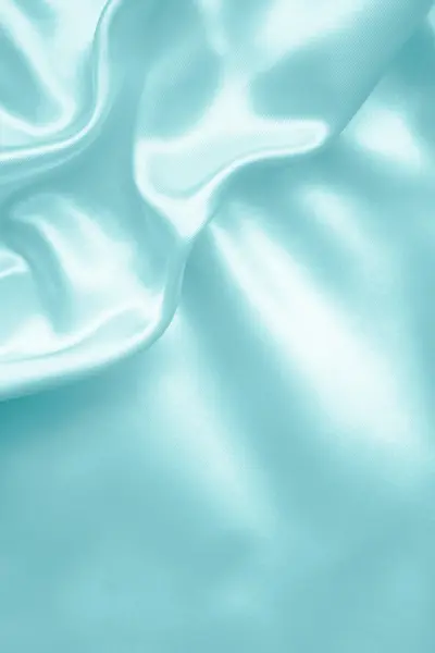Элегантный синий шелк — стоковое фото