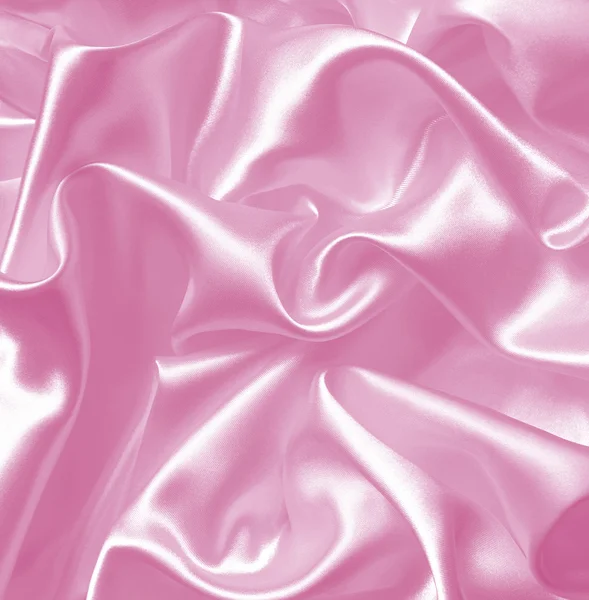 Smooth elegant pink silk — Stock Photo, Image