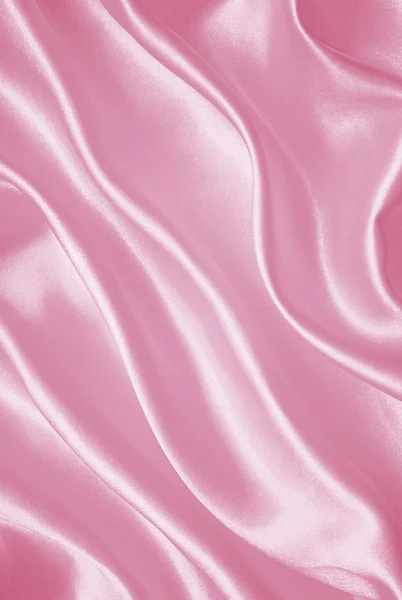 滑らかなエレガントなピンクのシルク — ストック写真