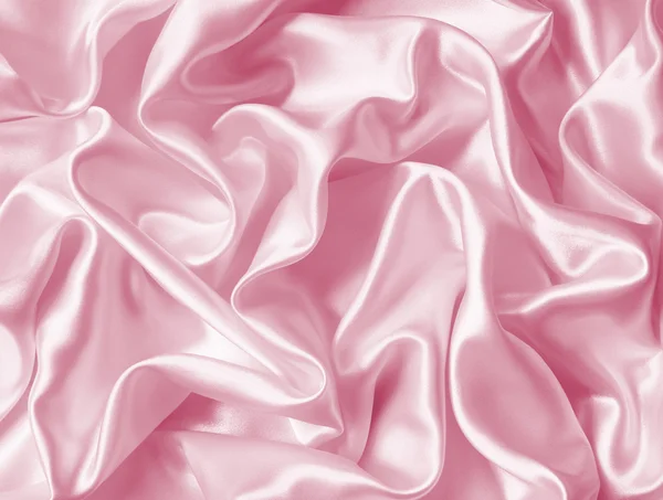 Smooth elegant pink silk — Stock Photo, Image