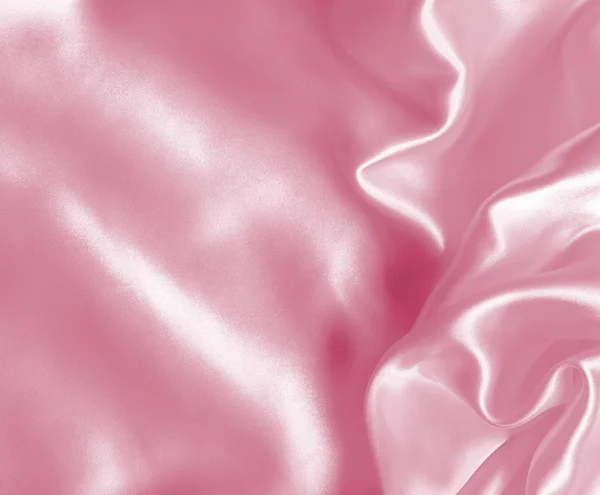 Smooth elegant pink silk — Stock Photo, Image