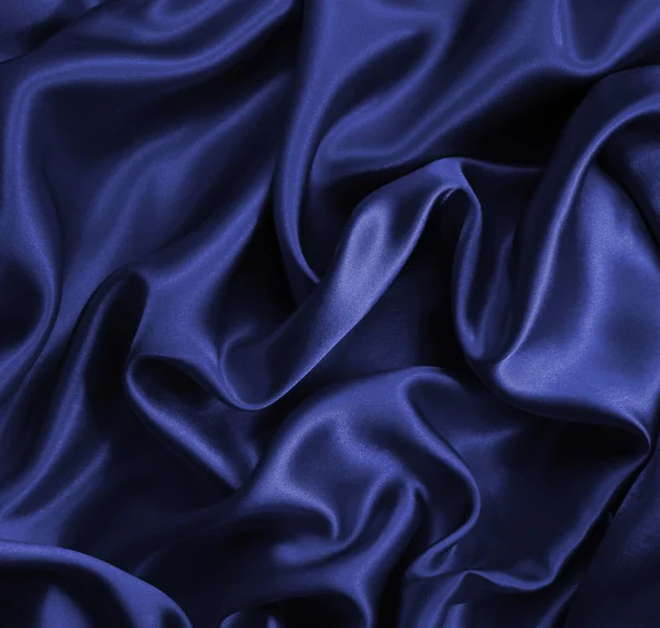 Élégante soie bleu foncé — Photo
