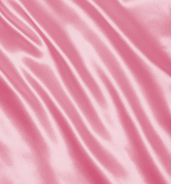 Гладкий розовый шелк — стоковое фото
