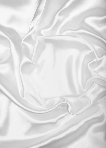 Smooth elegant white silk or satin texture as wedding background — Stock Photo, Image