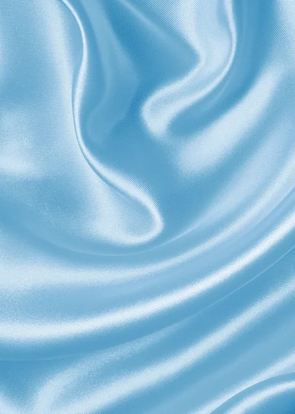 Smooth elegant blue silk or satin as background — Stock Photo, Image