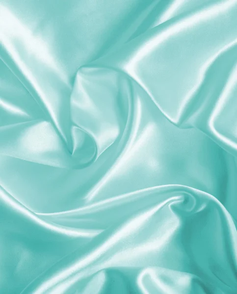 Smooth elegant blue silk or satin as background — Stock Photo, Image