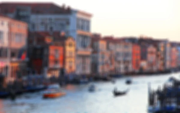 Italy. Venice.The Grand Canal from Rialto bridge at sunset. In b — Stock Photo, Image