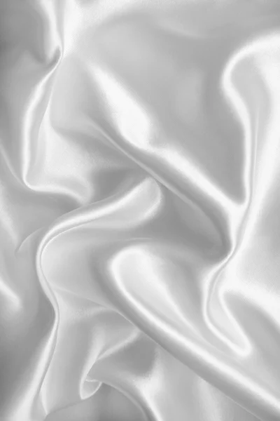 Texture lisse et élégante en soie blanche ou satin comme fond de mariage — Photo