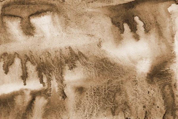 Abstracte aquarel achtergrond op papier textuur. In Sepia toned. — Stockfoto