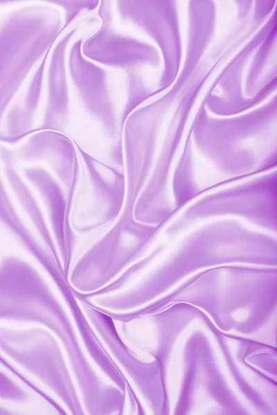 光滑优雅淡紫色丝绸或缎子纹理作为背景 — 图库照片