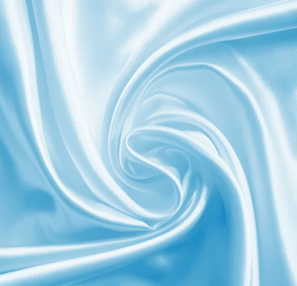 Smooth elegant blue silk or satin as background — Stock Photo, Image