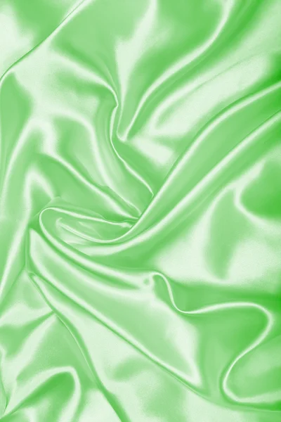 부드럽고 우아한 녹색 실크 나 새틴 질감 배경으로 — 스톡 사진