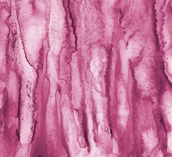 Acuarela rosa abstracta sobre textura de papel como fondo — Foto de Stock