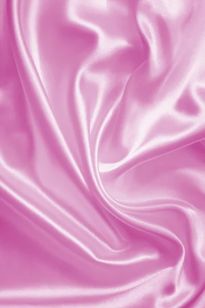 Smooth elegant pink silk or satin texture as background — Stock Photo, Image