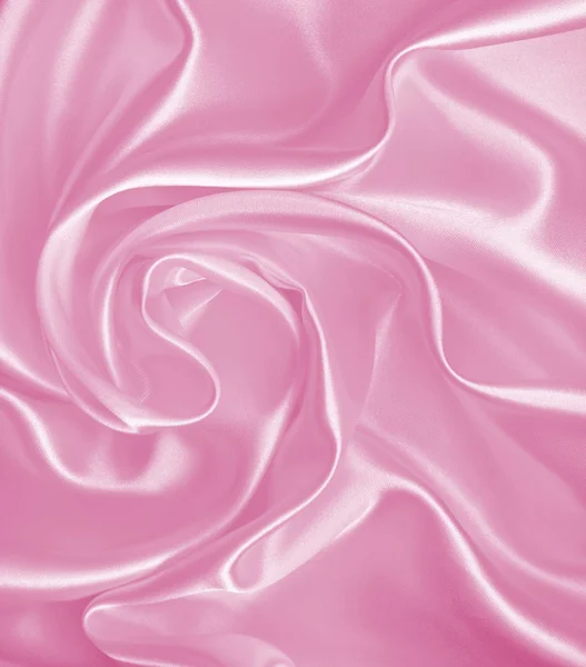 Smooth elegant pink silk or satin texture as background — Stock Photo, Image