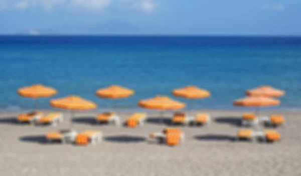 Greece. Kos island. Kefalos beach. In blur style — Stock Photo, Image