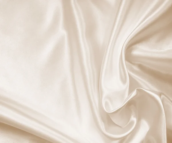 Smooth elegant golden silk or satin texture as background. In Se — Stock Photo, Image