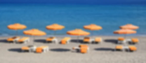 希腊。Kos。Kefalos 海滩。在模糊风格 — 图库照片