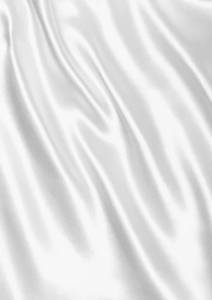 Soepele elegante witte zijde of Satijn textuur als bruiloft achtergrond — Stockfoto