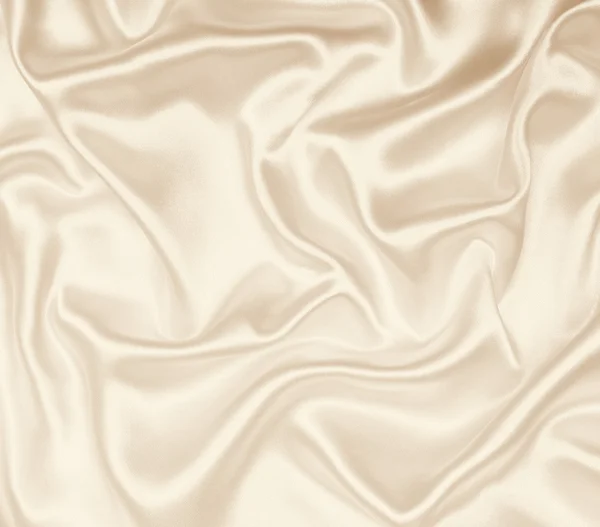 Smooth golden silk or satin texture — Stock Photo, Image