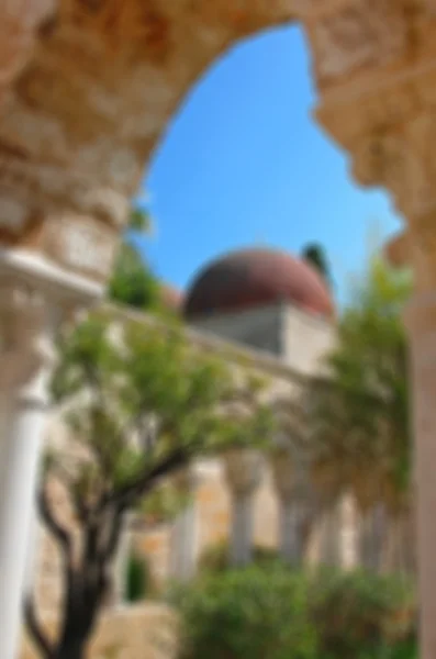 Italië. De binnenplaats van klooster vervagen stijl — Stockfoto