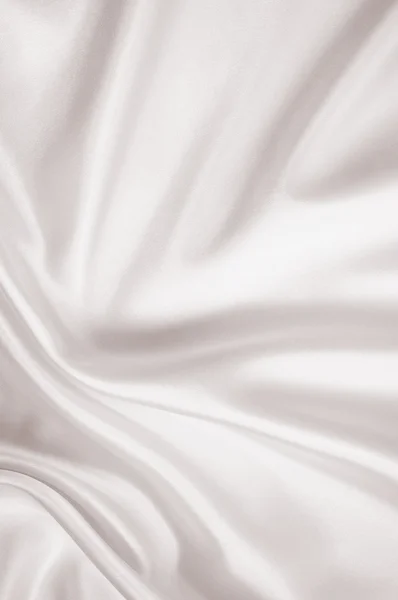 Glatte elegante silberne Hochzeitsseide — Stockfoto