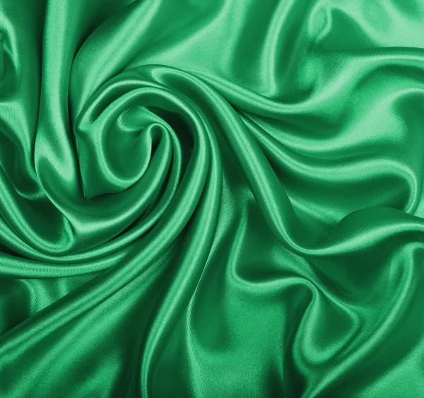 Smooth elegant green sati — Zdjęcie stockowe