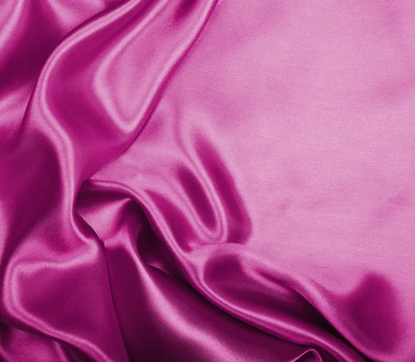 Smooth elegant purple silk as background — Zdjęcie stockowe