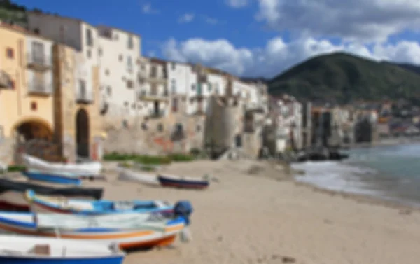 Italy. Sicily island view of Cefalu — Stockfoto