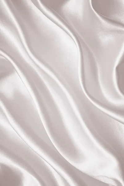 Smooth elegant white wedding  silk — Stock Photo, Image