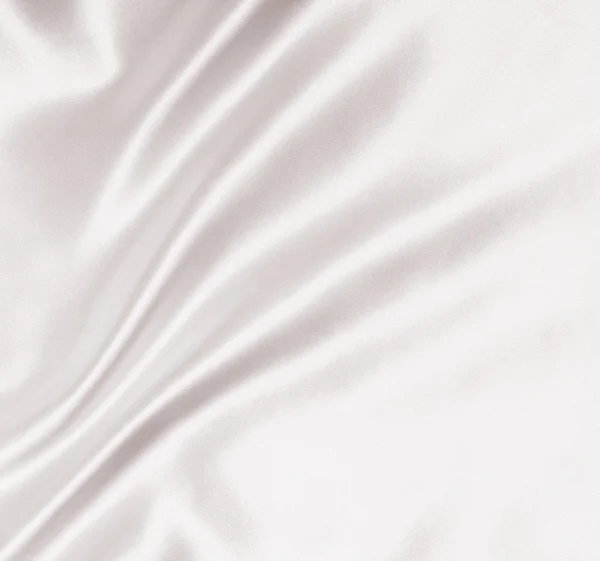Elegante raso bianco liscio — Foto Stock