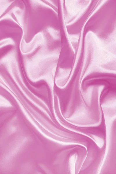 Smooth elegant pink silk or satin texture as background — Stock Photo, Image