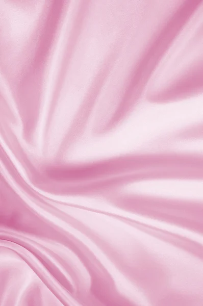 Smooth elegant pink silk or satin texture as background — Stock Photo, Image