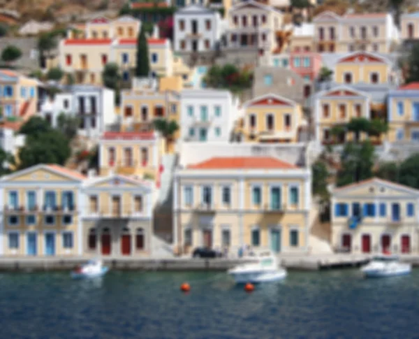 Ελλάδα. Νησί της Σύμης. Σε στυλ θαμπάδα — Φωτογραφία Αρχείου