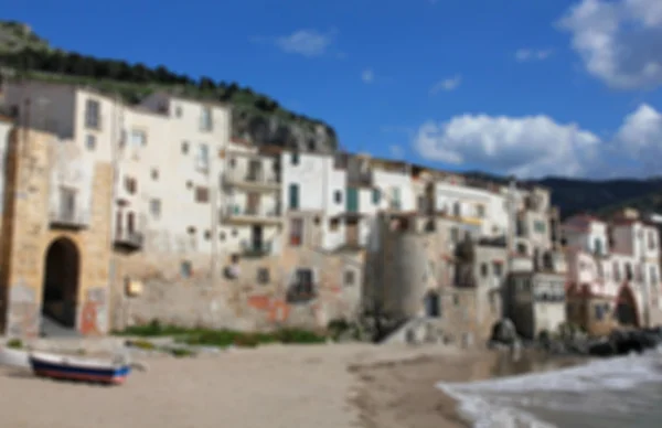 Italia. Isola di Sicilia. Provincia di Palermo. Cefalù. In stile blur — Foto Stock
