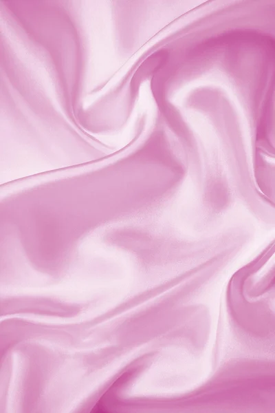 Smooth elegant pink silk or satin texture as background — Stock Photo, Image