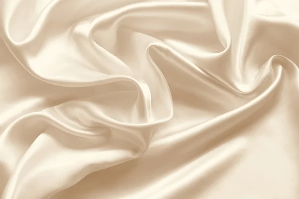 Smooth elegant golden silk as background. In Sepia toned — Stock Photo, Image