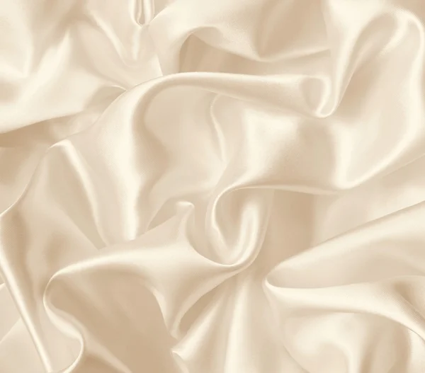 Smooth elegant golden silk as background. In Sepia toned — Stock Photo, Image