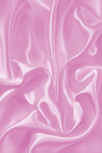 Smooth elegant pink silk or satin texture as background — Stock Photo, Image