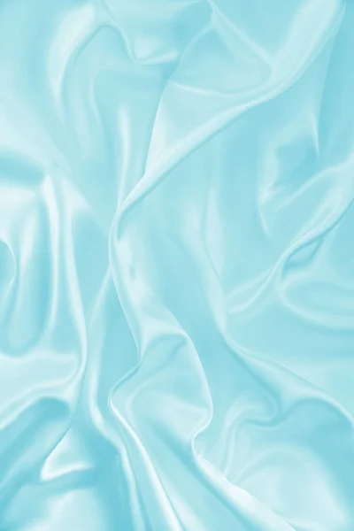 Smooth elegant blue silk or satin as background — Stock Photo, Image