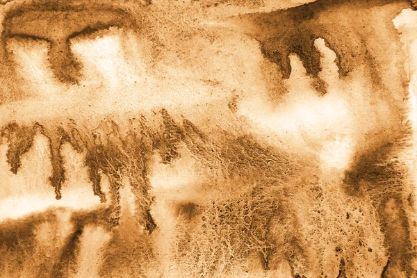 Abstracte waterverf op papier textuur als achtergrond. In Sepia toned — Stockfoto