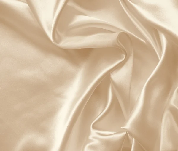 Smooth elegant golden silk as background. In Sepia toned — Stock Photo, Image