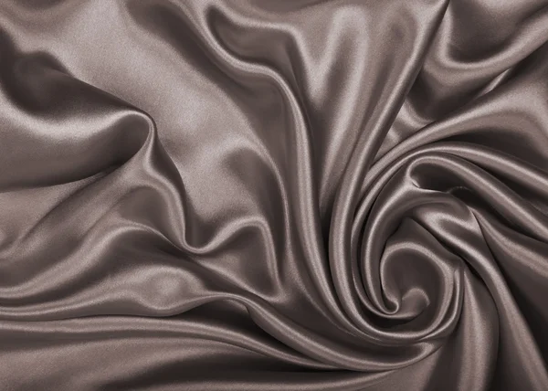 Lisse élégante soie brune ou satin comme fond. En Sepia tonique — Photo