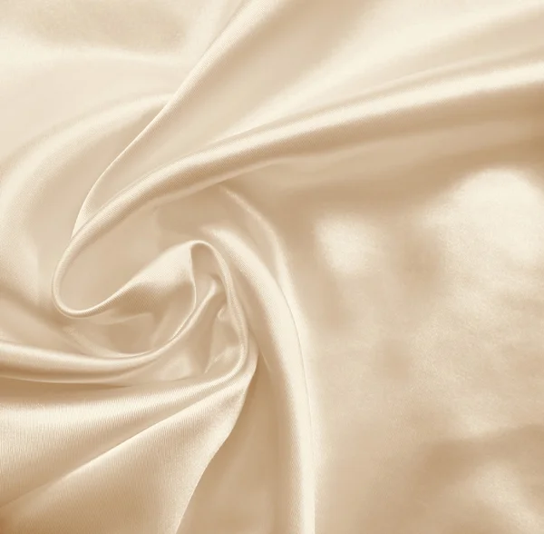 Elegante seta dorata liscia come sfondo. In Seppia tonica — Foto Stock