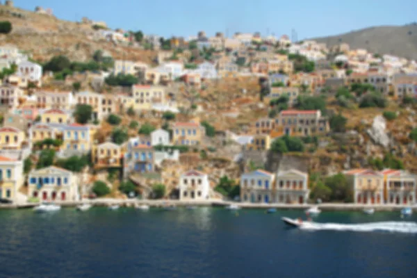 Grecia. Isola Symi. In stile blur — Foto Stock