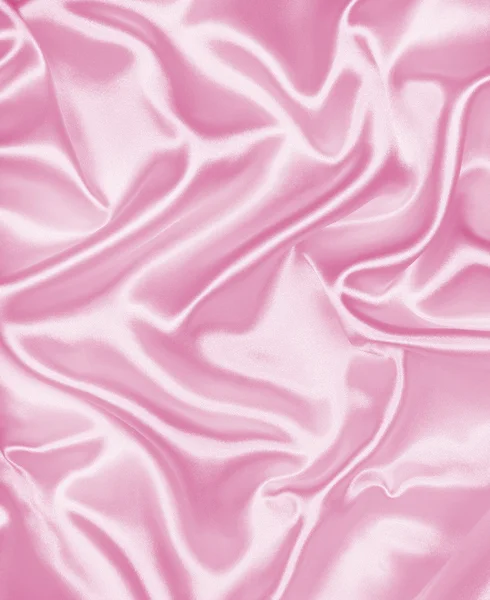 Smooth elegant pink silk or satin texture as background — Stock Photo, Image