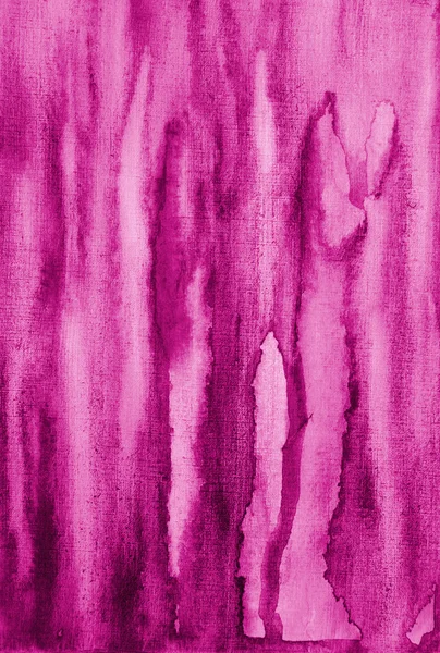 Aquarela rosa abstrata na textura do papel como fundo — Fotografia de Stock
