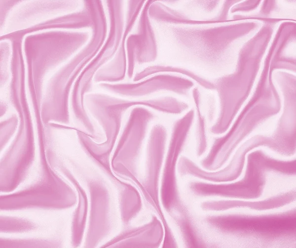 Smooth elegant pink silk or satin texture as background — Stock Photo, Image