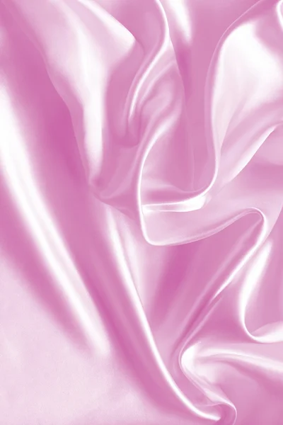 Smooth elegant pink silk or satin texture as background — Stock Photo, Image